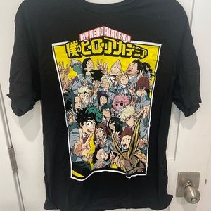 Large children’s my hero academia tee shirt
